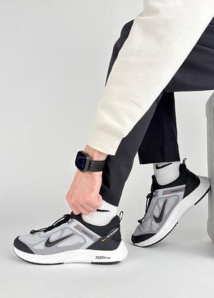 Чоловічі кросівки nike air running light grey black