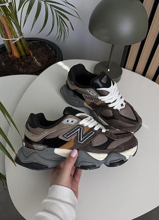 Мужские кроссовки new balance 9060 brown black 40-41-42-43-44-45
