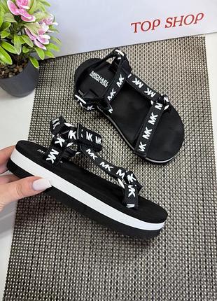 Оригинальные сандалии босоножки на липучке michael kors