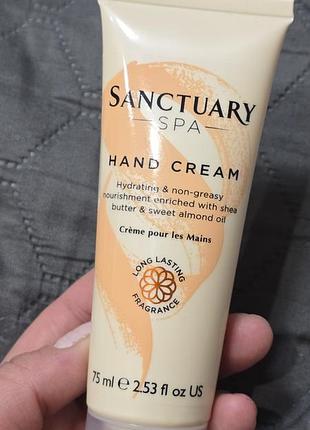 Крем для рук з олією ши sanctuary spa