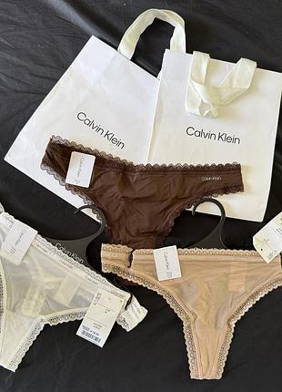 Calvin klein комплект трусиків розміру с (вказано м, маломірні)