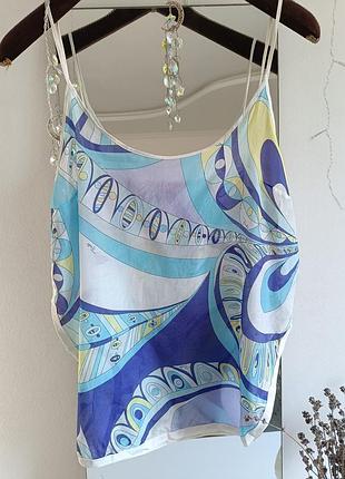 Шовкова майка emilio pucci розмір s/ м