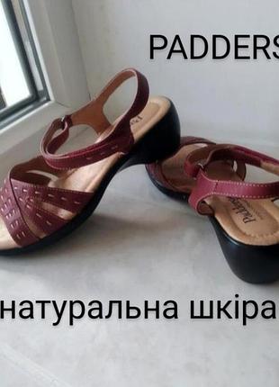 Шкіряні босоніжки великобританія  padders верх натуральна шкіра   uk  5.  eur. 38