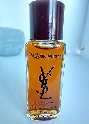 Yves saint laurent pour homme  оригинал, винтаж, миниатюра, 7,5 мл, vintage