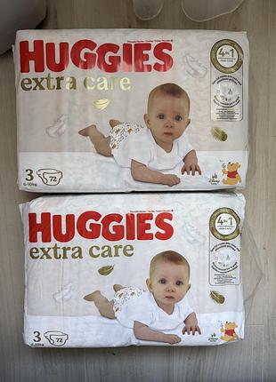 Підгузки huggies extra care mega (6-10 кг)72шт