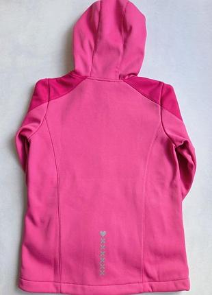 Детская куртка софтшелл на флисе crivit 122-128 см softshell водонепроницаемая для девочек 4