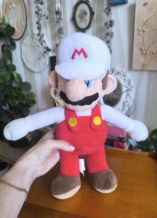 Оригінальна м'яка іграшка маріо nintendo super mario  (вогняний маріо)