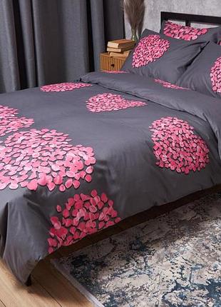 Комплект постільної білизни moon&star satin elit rose quartz полуторний 143х210 наволочки 4х50х70