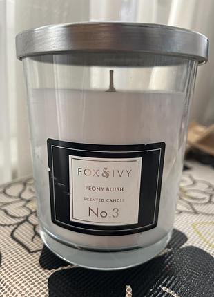Fox & ivy peony blush ароматизована свічка півонія блаш