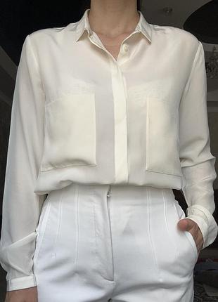 Шелковая рубашка massimo dutti