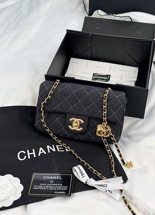 Chanel classic flap mini denim blue 19
