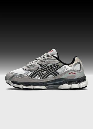 Женские кроссовки asics gel-nyc grey silver white