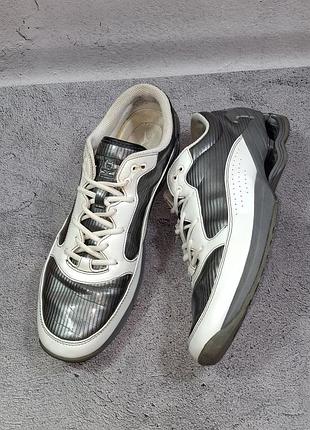 Кросівки emporio armani x mizuno wave вінтаж шкіряні черевики