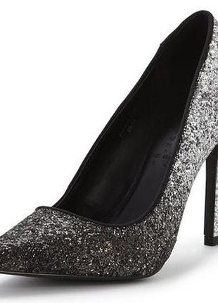 Жіночі туфлі з блискітками 39, shoes box