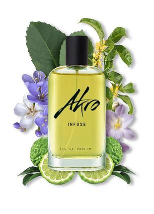 Парфумована вода akro infuse 30 мл | чайний аромат | з бергамотом | ніша | унісекс