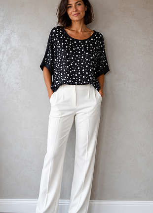 Жіноча блуза в горох, розмір 2хл