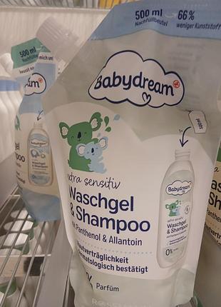 Детский гель+ шампунь нижняя babydream