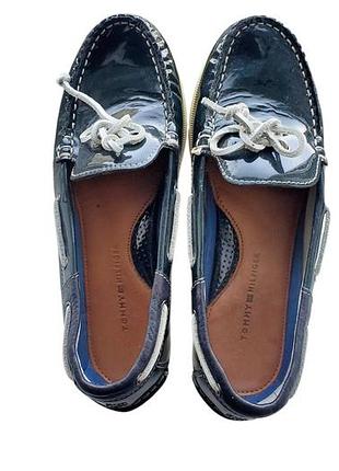 Шкіряні лаковані топсайдери / мокасини tommy hilfiger martha 1 (оригінал, р. 36)