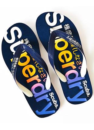 Брендові оригінальні шльопанці вʼєтнамки superdry