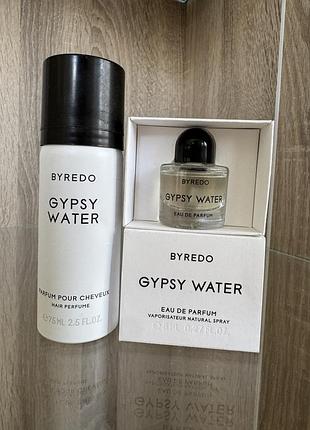 Byredo gypsy water спрей для тіла та волосся 75 мл та парфуми 8мл
