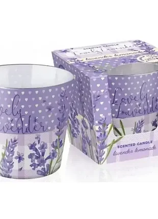 Свеча с ароматом "bartek candles" 115г/30ч. lavander lemonade