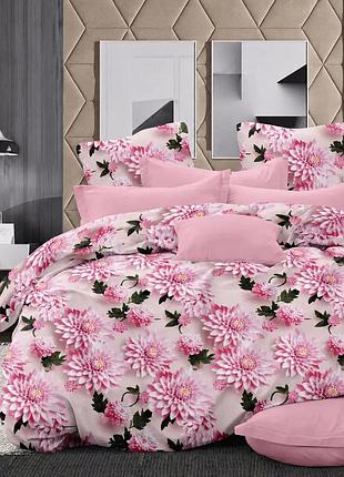 Комплект постельного белья бязь голд люкс евро bloom pink