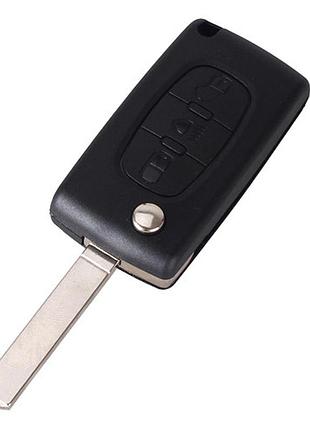 Викидний ключ, корпус під чип, 3кн, citroen, ніша ce0523