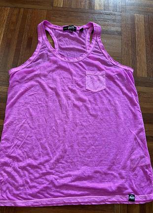 Нова жіноча спортивна майка бренду superdry моделі burnout pocket vest top l 40’японія uk 🇬🇧