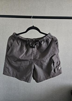 Карго шорты, плавки nike swim voyage cargo, спортивные, плавательные шорты найк