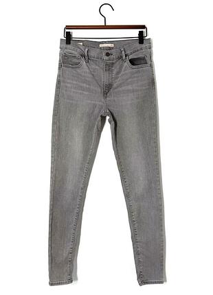 Джинси скіні сірого кольору levis 720 high rise super skinny