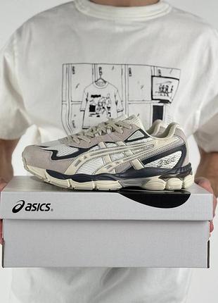 Мужские кроссовки asics gel-nyc 2055 grey beige