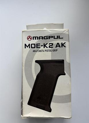 Руківʼя (рукоятка) пістолетне для автомата ак magpul moe-k2 ak black