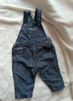 Стильний джинсовий комбінезон zara baby | джинсові ромпер-штани на малюка