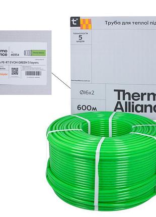 Труба для теплої підлоги thermo alliance pe-rt evoh green 5 шарів 16х2 мм (600 м) spain