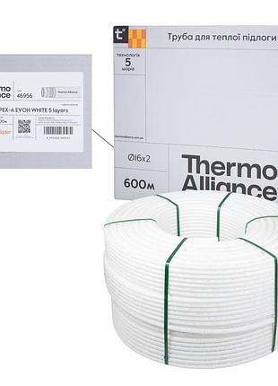 Труба для теплої підлоги thermo alliance pex-a evoh white 5 шарів 16х2 мм (600 м) spain