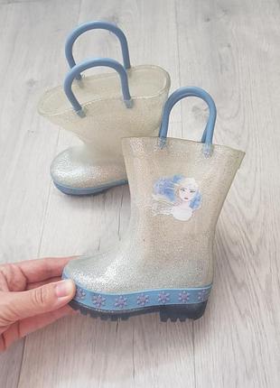 Резиновые сапожки на девочку frozen