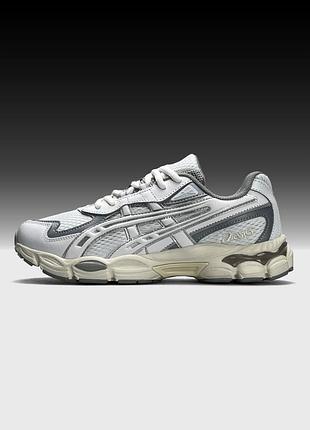 Чоловічі кросівки asics gel-nyc 2055 white grey beige