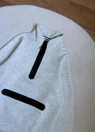 Кофта nike sportwear tech fleece сіра 2