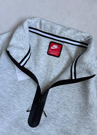 Кофта nike sportwear tech fleece сіра 6