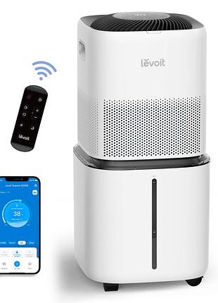 Розумний зволожувач повітря з випаровуванням levoit superior 6000s, резервуар 23 л, автономність 72 години, голосове керування