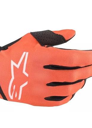 Дитячі мотоперчатки alpinestars radar junior (orange/black xs розмір)