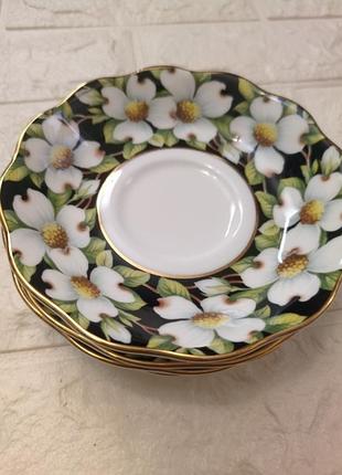 Редкое винтажное блюдце royal albert «dogwood», английская