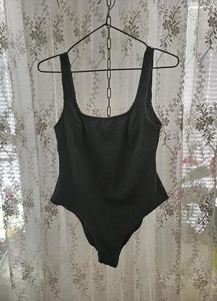 Купальник h&m суцільний в рубчик eur40 us 8 наш м