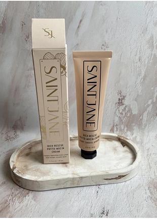 Зволожуючий крем для еластичності, пружності шкіри saint jane rich rescue phyto mucin cream