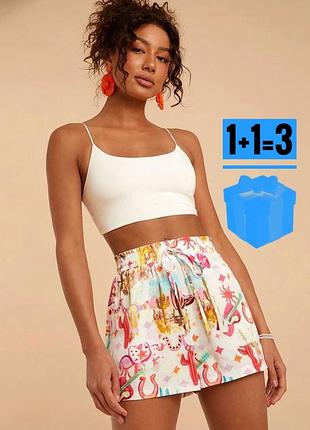 Шорти в принт shein m