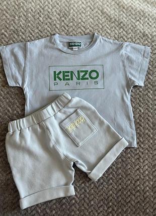 Kenzo футболка та шорти на хлопчика. оригінал. 2 роки.