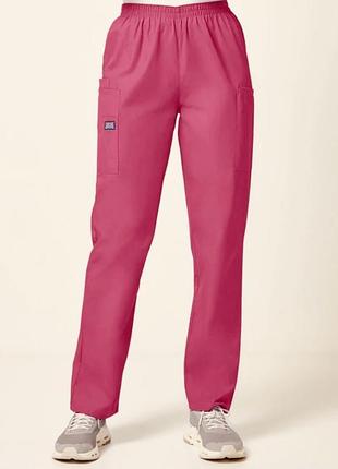 Dickies medical uniforms жіночі рожеві медичні штани l-xl резинка  470/б