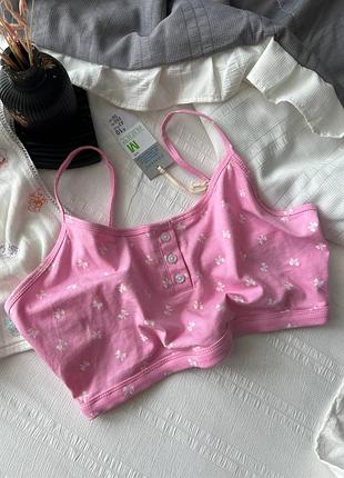 Домашні топи від primark🍬 нові розміри 📌білий з ❤️ вказано xl, але можна на m, l, xl, вільний крій, добре тягнеться  💳349 грн  📌рожевий з 🎀 м 💳349 грн