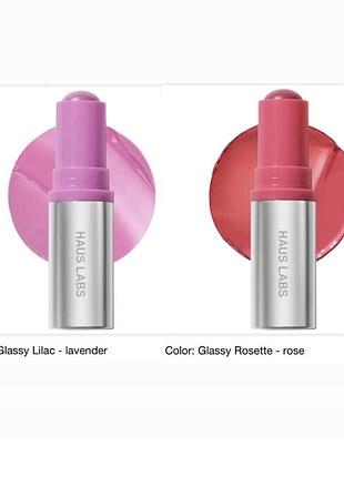 Румʼяна стік для губ і щік haus labs by lady gaga color fuse glassy blush balm