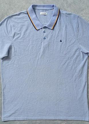 Брендовая футболка поло jack &amp;jones